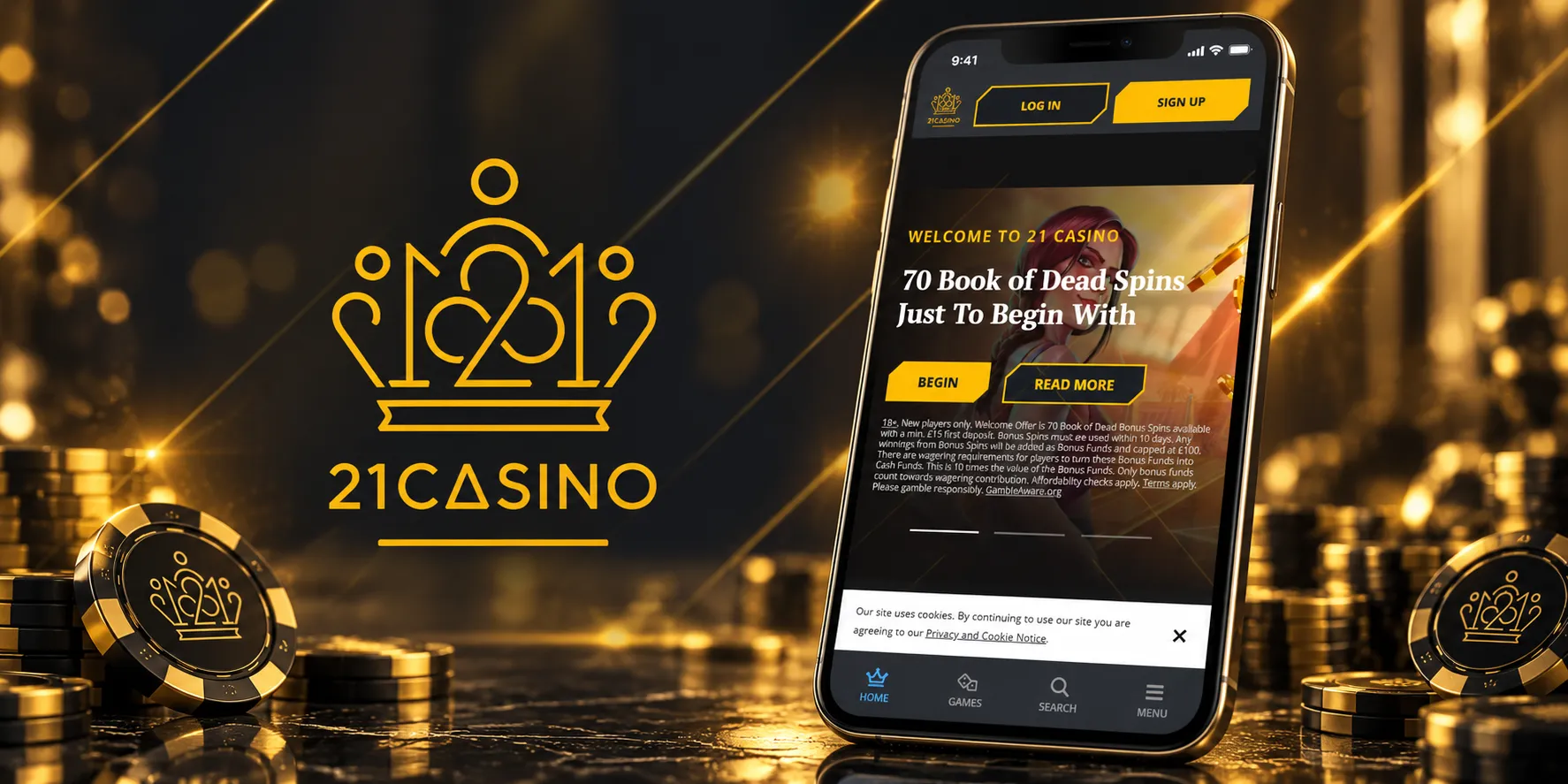 21Casino App Screenshot